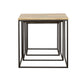 Belcourt - 3 Piece Square Nesting Tables - Natural And Black