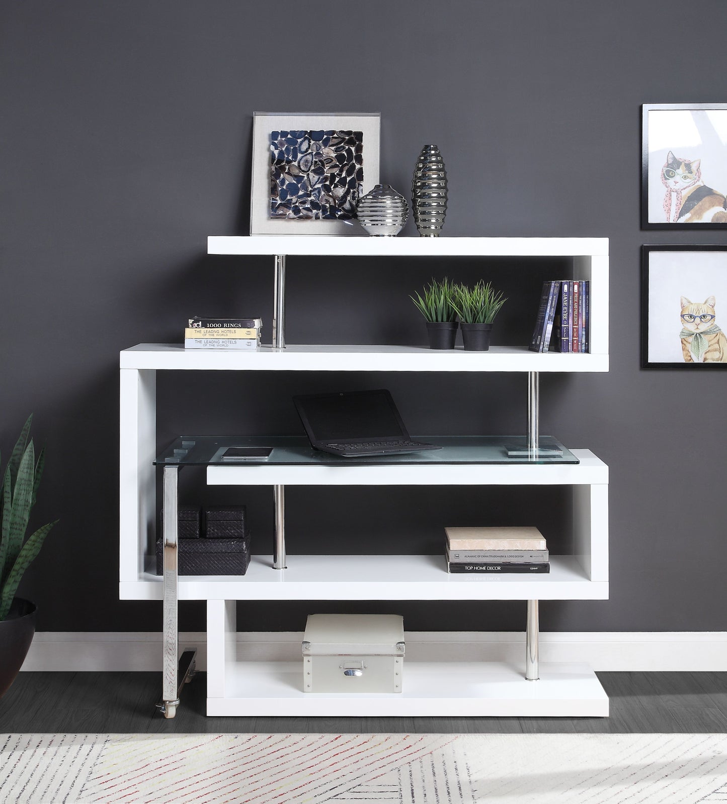 Raceloma - Writing Desk w/Shelf