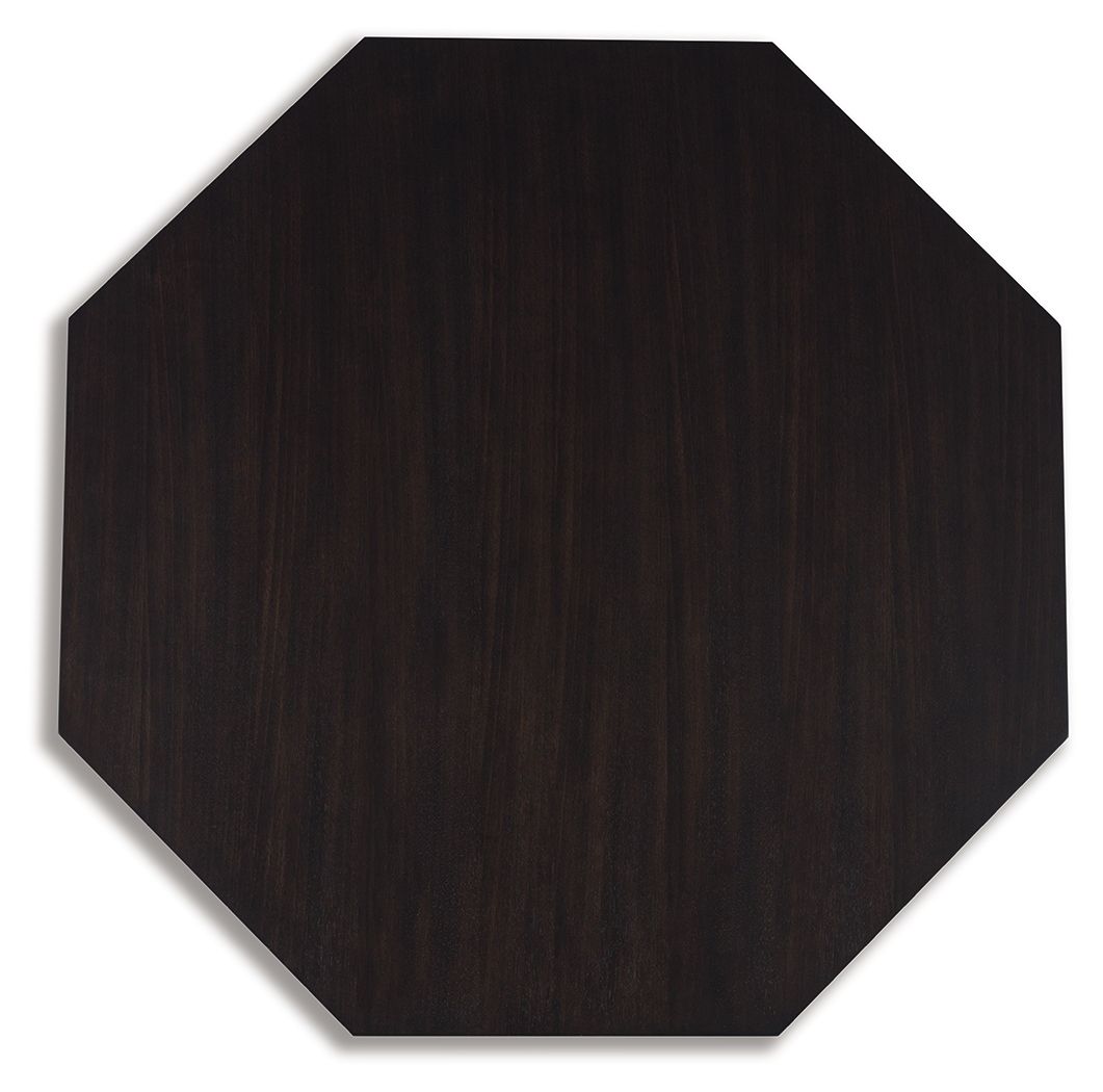 Chasinfield - Dark Brown - Octagon Coffee Table