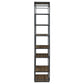 Leland - 6-Shelf Bookcase - Rustic Brown And Dark Gray
