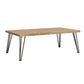 Zander - Coffee Table With Hairpin Leg - Natural And Matte Black