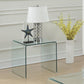 Ripley - Squared Tempered Bent Glass Side End Table - Clear