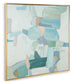 Wynburn - White / Blue / Green - Wall Art