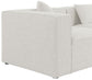 Cube - Modular Sectional 4 Piece - Cream - Fabric