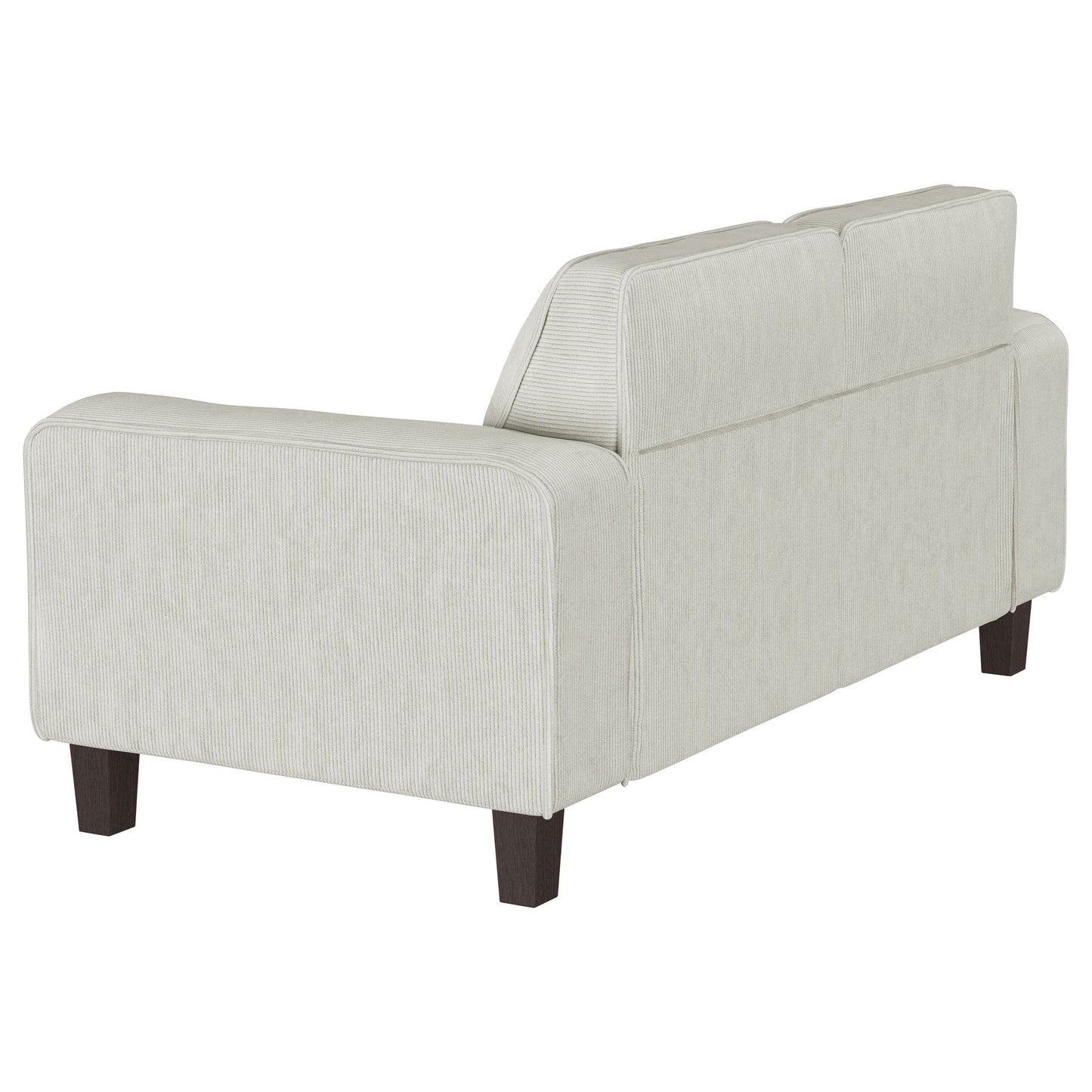 Deerhurst - Upholstered Track Arm Tufted Loveseat - Greige