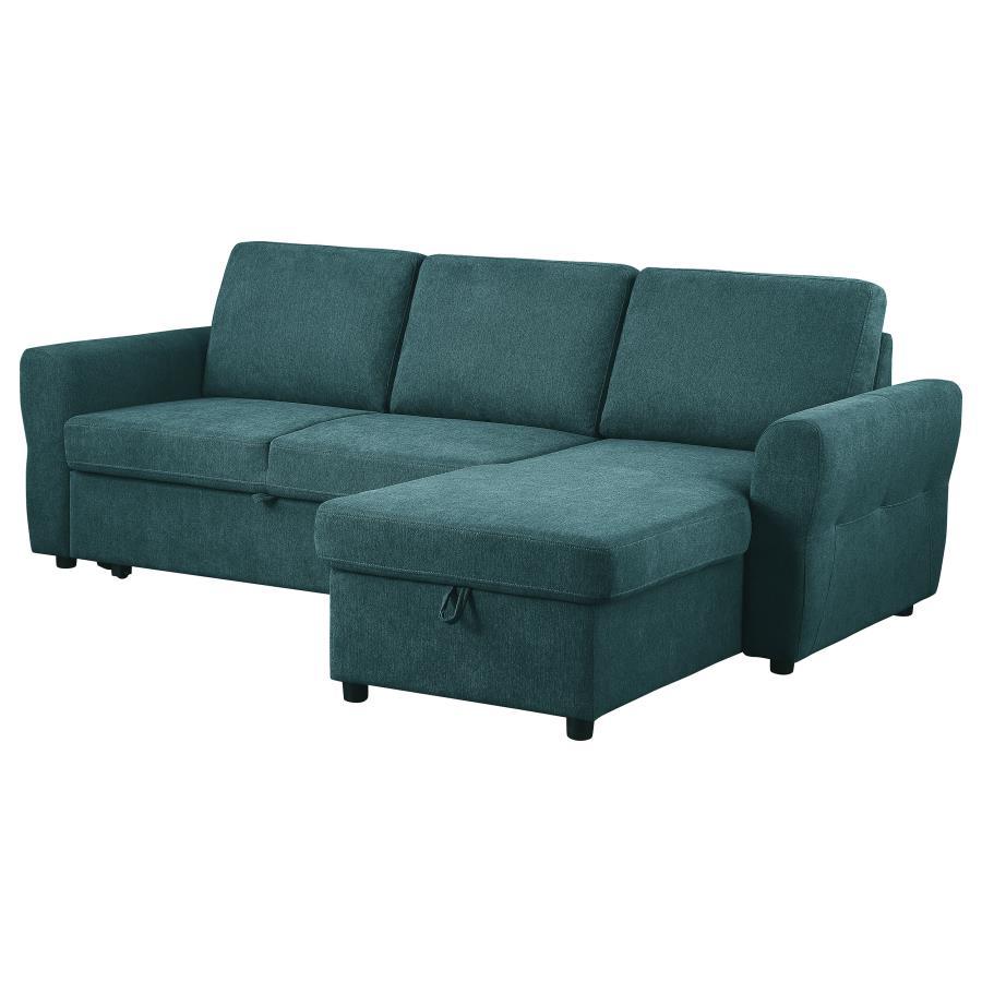 Samantha - Upholstered Storage Sleeper Sectional Sofa