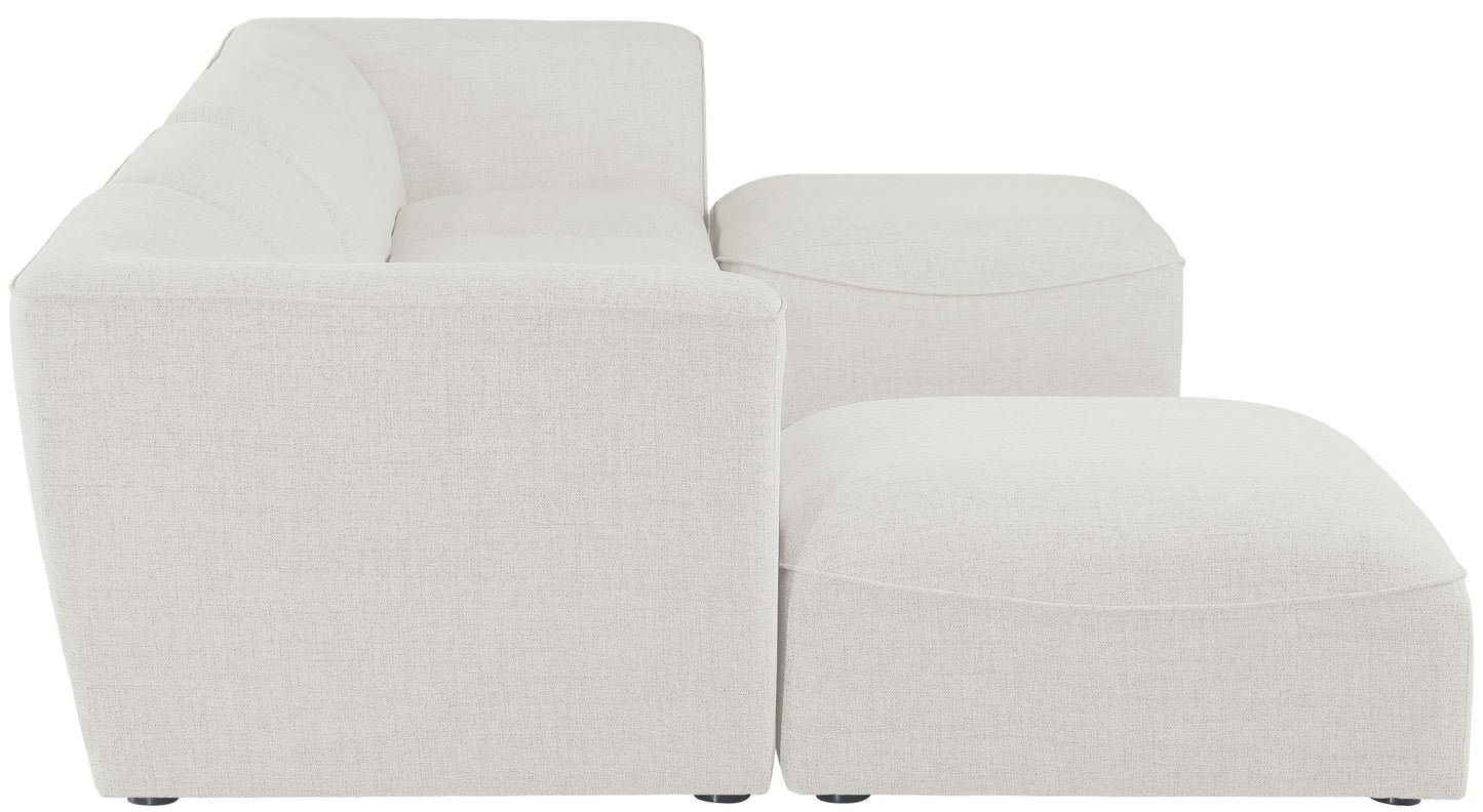 Miramar - Modular Sectional 6 Piece - Cream - Modern & Contemporary