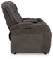 Fyne-dyme - Power Reclining Loveseat With Console/Adj Hdrst