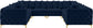 Tremblay - Modular Sectional 8 Piece - Navy - Fabric