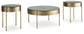 Jettaya - Brushed Brass - Occasional Table Set (Set of 3)