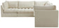 Jacob - Modular Sectional 5 Piece - Cream - Fabric