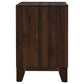 Welsley - 2-Drawer Nightstand Bedside Table - Walnut