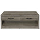 Felix - 2-Drawer Rectangular Engineered Wood Coffee Table - Gray Driftwood