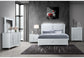 Apollo - 5 Piece Queen Bedroom Set - Gray / White