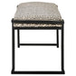 Alfaro - Upholstered Accent Bench - Black And White