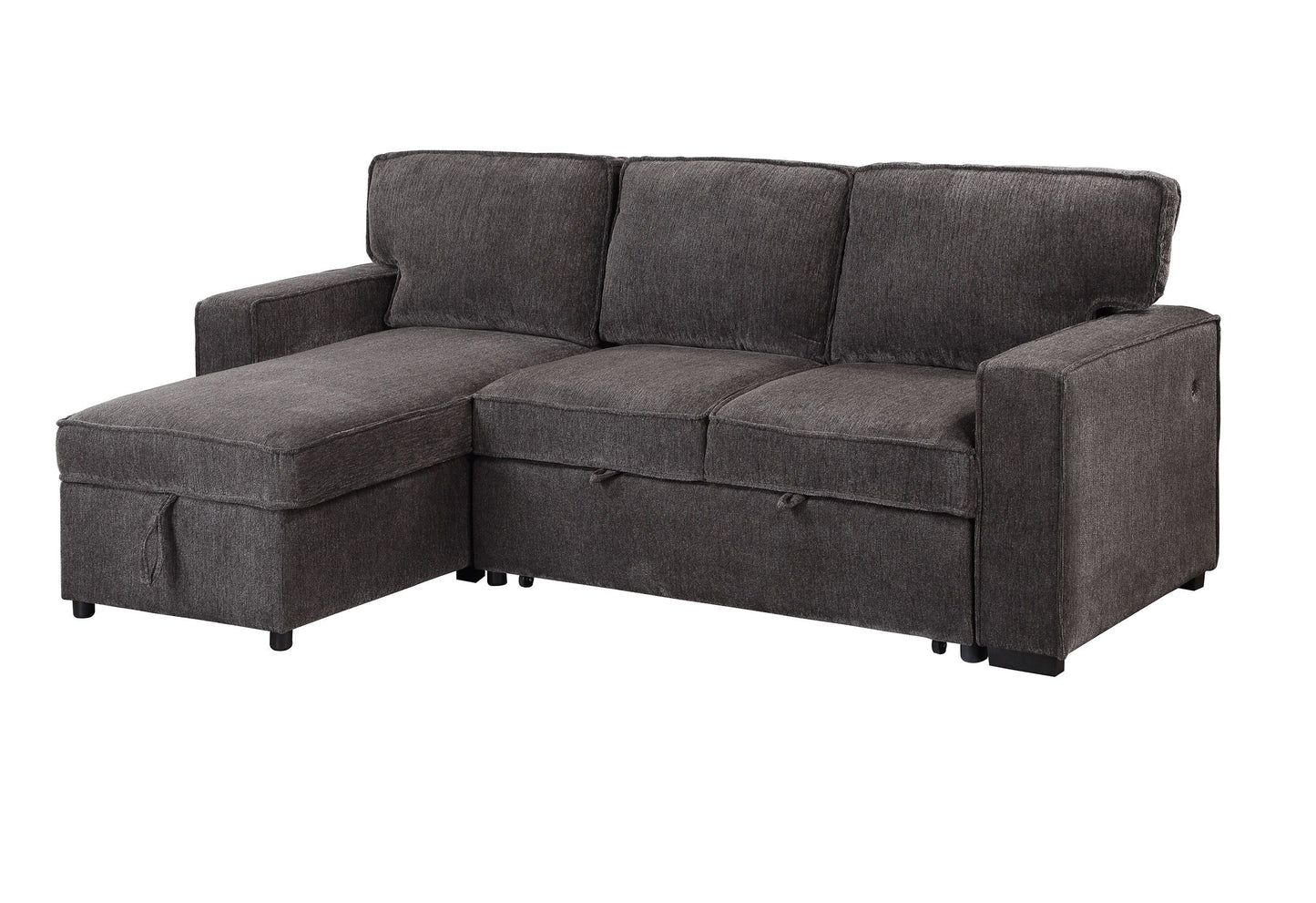 U0203 - Reversible Pull Out Sofa Bed - Dark Gray