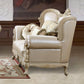 HD-32 - 3 Piece Sofa Set - Ivory With Silver Highlight