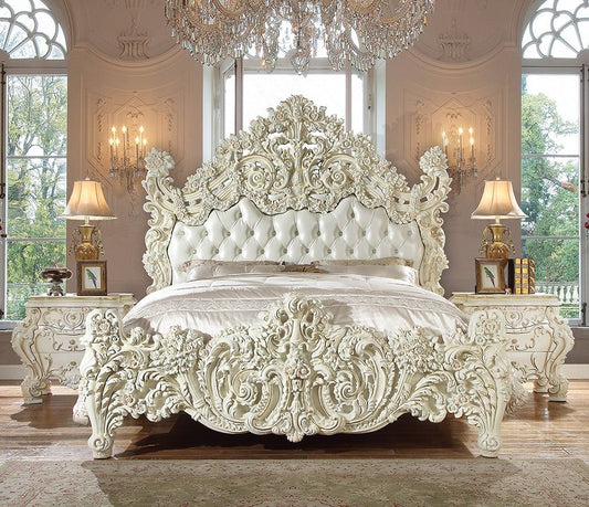 HD-8089 - Eastern King Bed - White Gloss