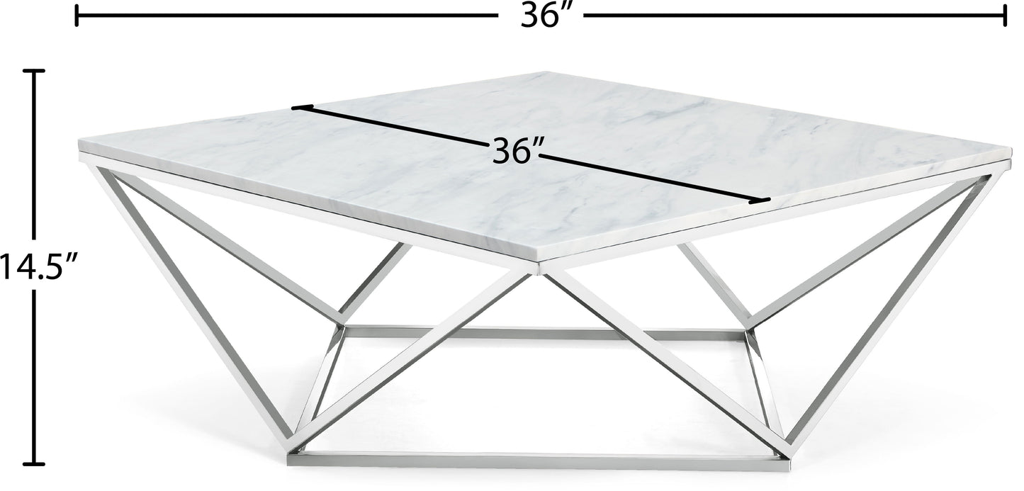 Skylar - Coffee Table - Pearl Silver