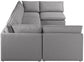 Mackenzie - Modular Sectional 6 Piece - Gray - Modern & Contemporary