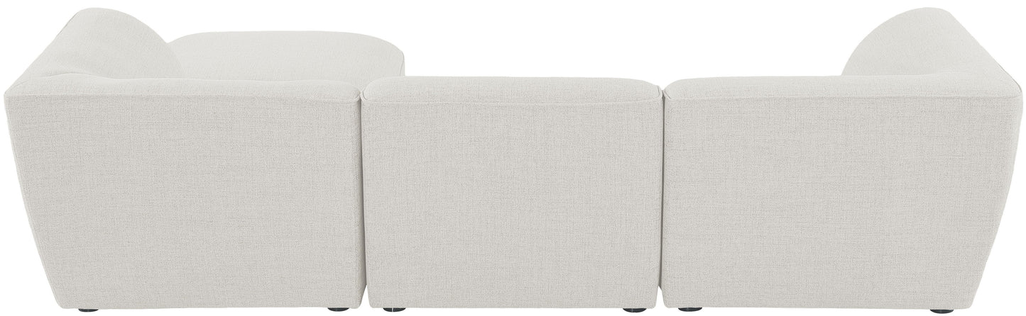 Miramar - Modular Sectional 4 Piece - Cream - Fabric