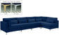 Julia - Modular Sectional 5 Piece - Navy