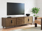 Roanhowe - Brown - Extra Large TV Stand