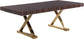 Excel - Extendable Dining Table with Gold Base