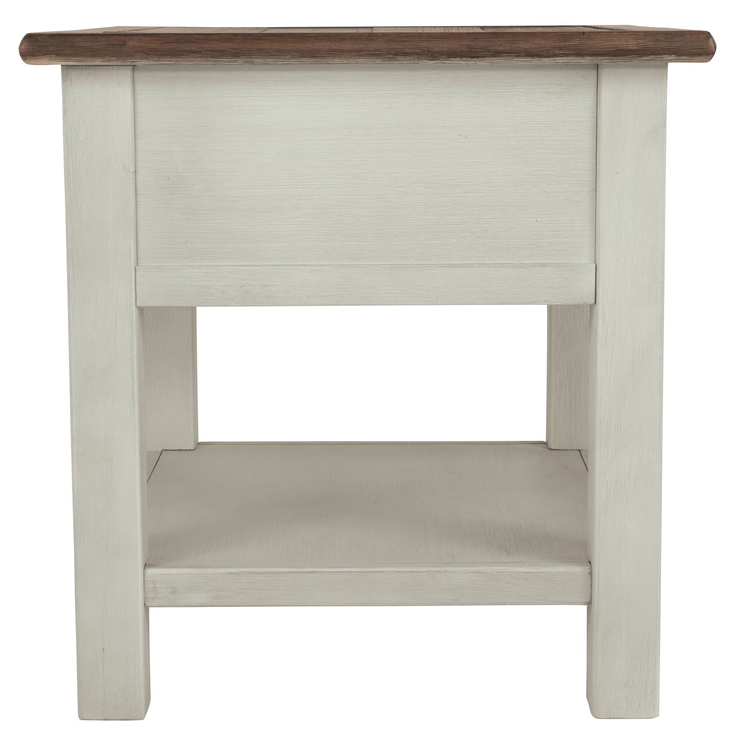 Bolanburg - White / Brown / Beige - Rectangular End Table