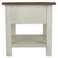 Bolanburg - White / Brown / Beige - Rectangular End Table