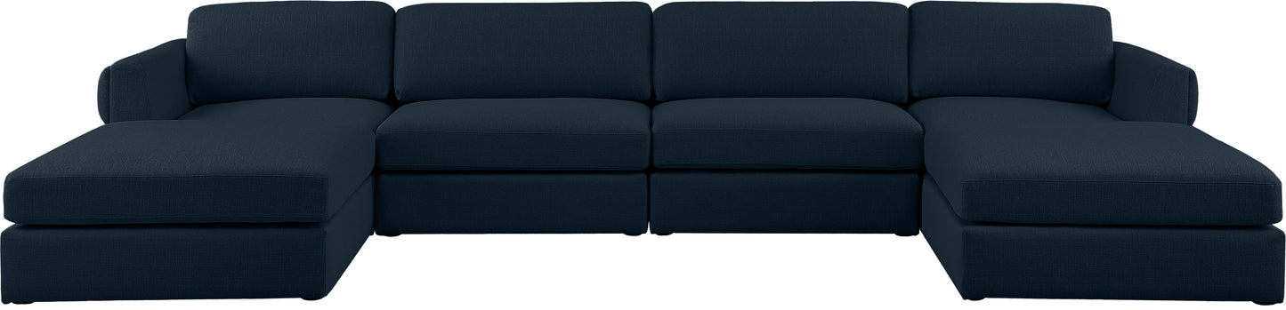 Beckham - Modular Sectional 6 Piece - Navy - Modern & Contemporary