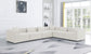 Cube - Modular Sectional 6 Piece - Cream - Fabric - Modern & Contemporary