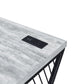 Collick - Writing Desk - Weathered Gray & Black Finish