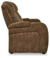 Wolfridge - Brindle - Power Reclining Sofa With Adj Headrest