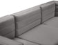 Quincy - Modular Sectional 6 Piece - Grey - Fabric