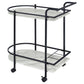 Desiree - 2-Tier Faux Marble Shelf Metal Bar Cart