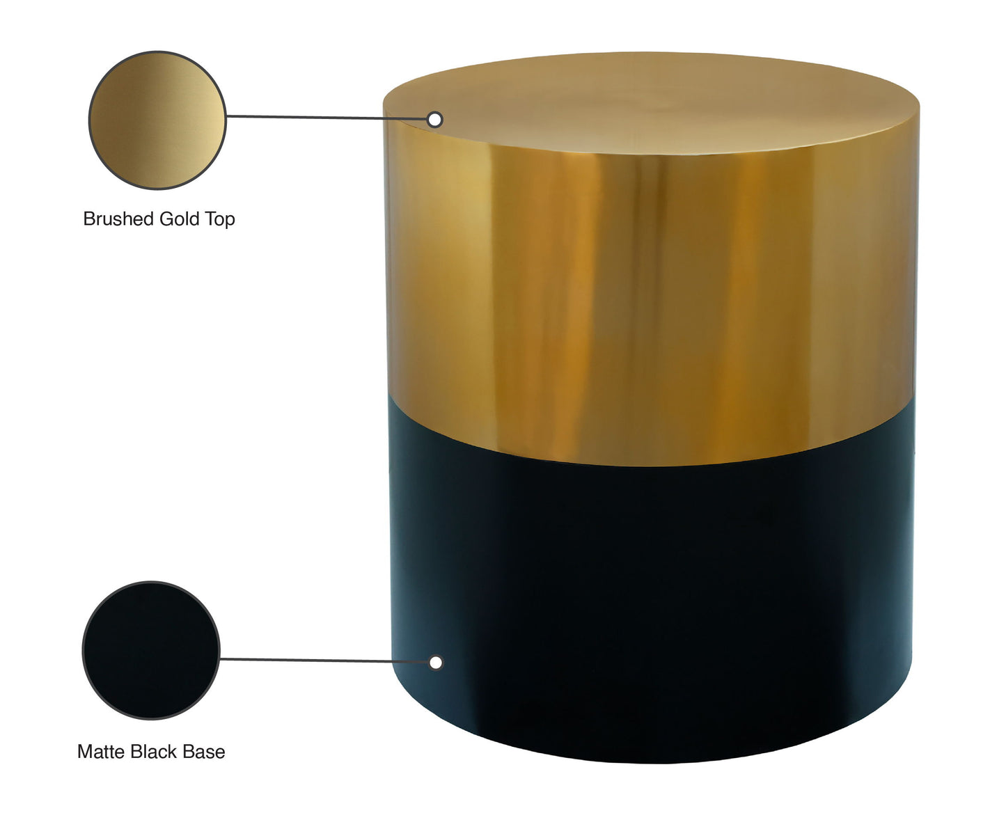 Sun - End Table - Black