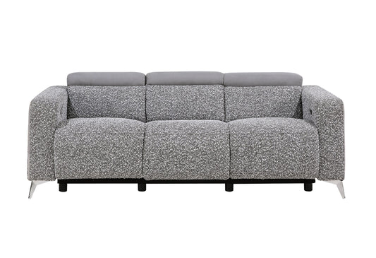 U8521 - 36 Power Reclining Sofa - Taupe / Dark Gray