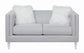 Glacier - Tufted Upholstered Loveseat - Pearl Silver