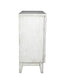 Moody - 2 Door Accent Cabinet With Carved Door Antique White - Distressed White