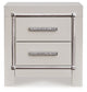 Zyniden - Silver - Two Drawer Night Stand