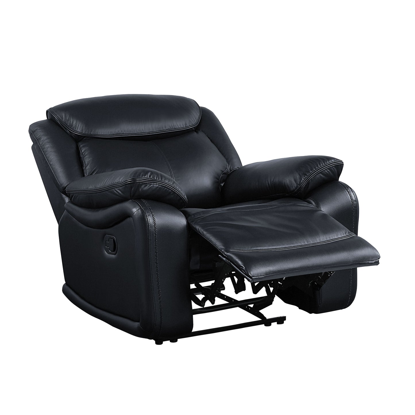 Ralorel - Recliner - Black Top Grain Leather