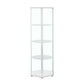 Zahavah - 4-Shelf Hexagonal Clear Glass Curio Cabinet