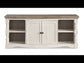 Havalance - Brown / Beige - Extra Large TV Stand - 2 Doors