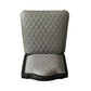 House - Beatrice Side Chair (Set of 2) - Two Tone Gray Fabric & Charcoal Finish