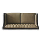 House - Beatrice Sofa - Tan PU, Black PU & Charcoal Finish