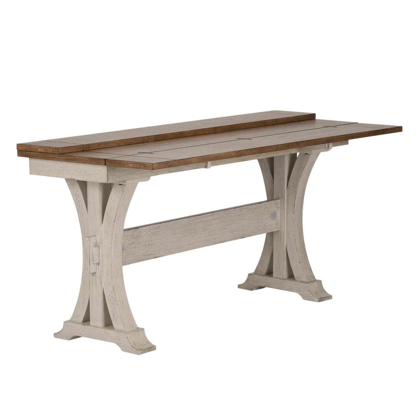 Farmhouse Reimagined - Flip Lid Sofa Table - White