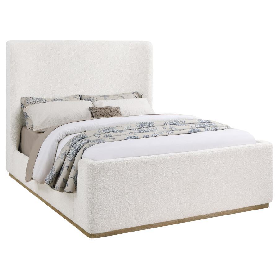 Nala - Upholstered Wingback Platform Sleigh Bed