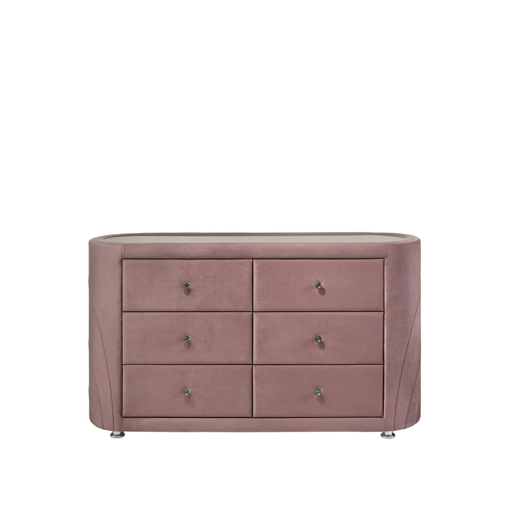 Salonia - Dresser - Pink Velvet
