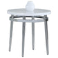 Avilla - Round End Table - White And Chrome